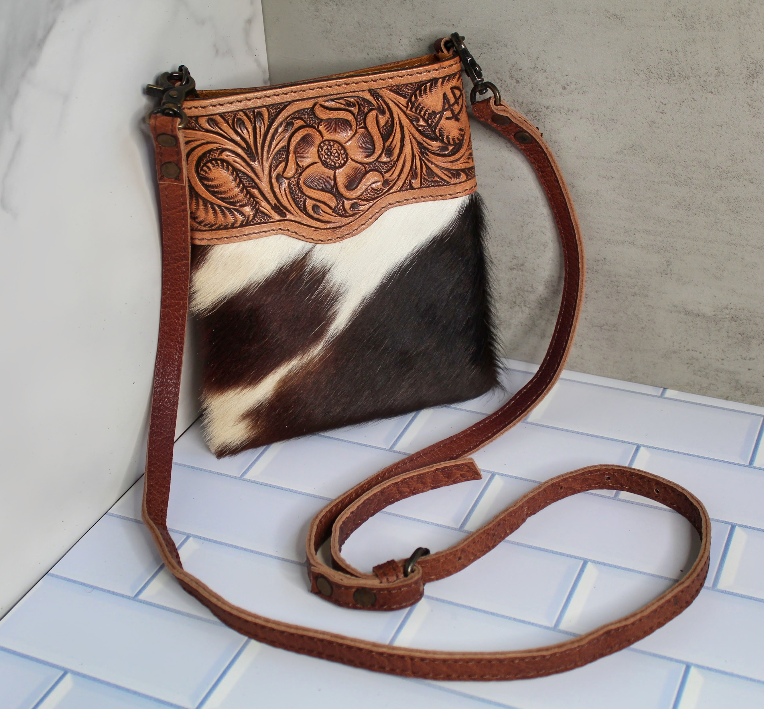 American darling cowhide online purse