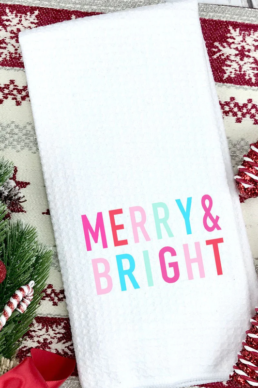 Very Merry & Bright Waffle Kitchen Towel