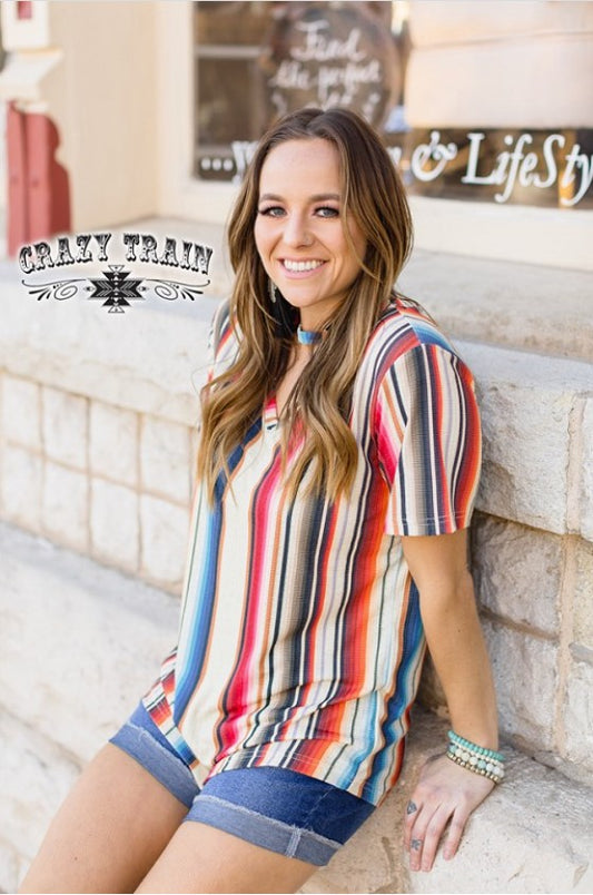 West Bound Serape Top