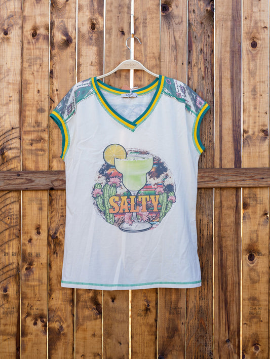 Salty Graphic Short Sleeve Top